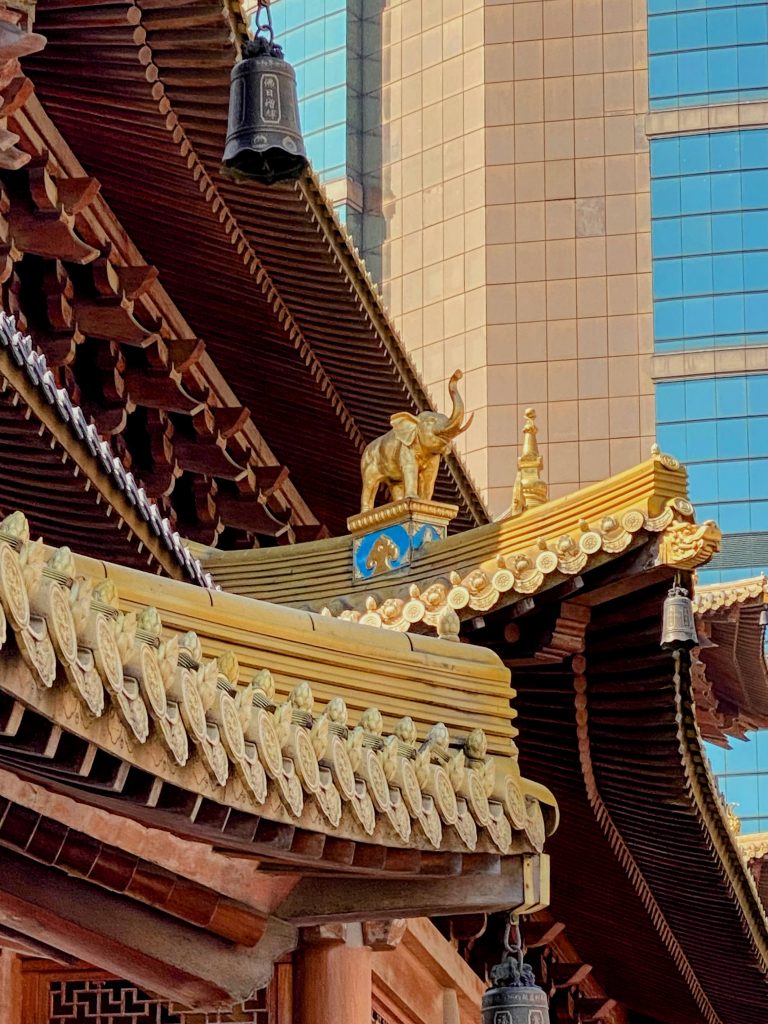 Shanghai in Diagonal Contrast